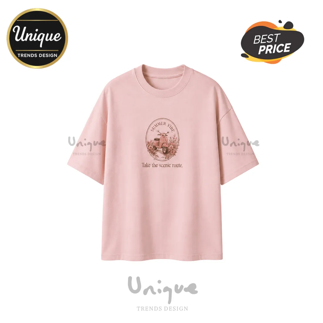 Roman Holiday Summer Vibes 2026 Cotton T-Shirt Roman Holiday Summer Vibes 2026 Cotton T-Shirt