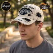 San Antonio Spurs 1973-2026 Anniversary Distressed Baseball Cap