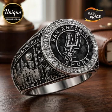 San Antonio Spurs Est 1973 Commemorative Silver Championship Ring San Antonio Spurs Est 1973 Commemorative Silver Championship Ring