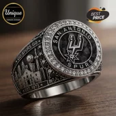 San Antonio Spurs Est 1973 Commemorative Silver Championship Ring