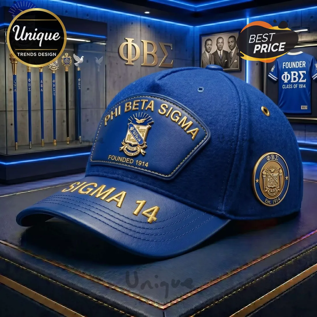 Sigma 14 Phi Beta Sigma 1914 Divine Nine Fraternity Baseball Cap Sigma 14 Phi Beta Sigma 1914 Divine Nine Fraternity Baseball Cap