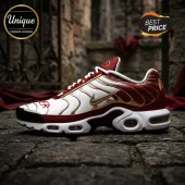 Slayer Band White Gold Nike Air Max Plus Running Shoes