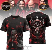 Slayer God Hates Us All Black Red Eagle Skull Band Graphic T-Shirt