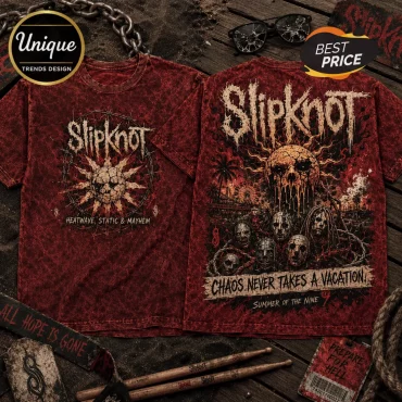 Slipknot Chaos Never Takes A Vacation Tie Dye T-Shirt