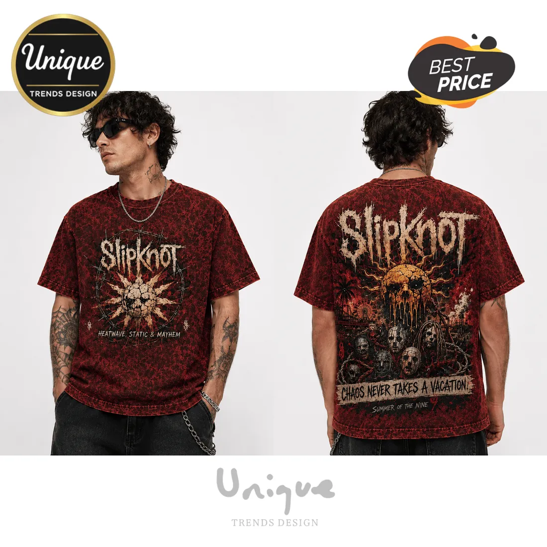 Slipknot Chaos Never Takes A Vacation Tie Dye T-Shirt Slipknot Chaos Never Takes A Vacation Tie Dye T-Shirt