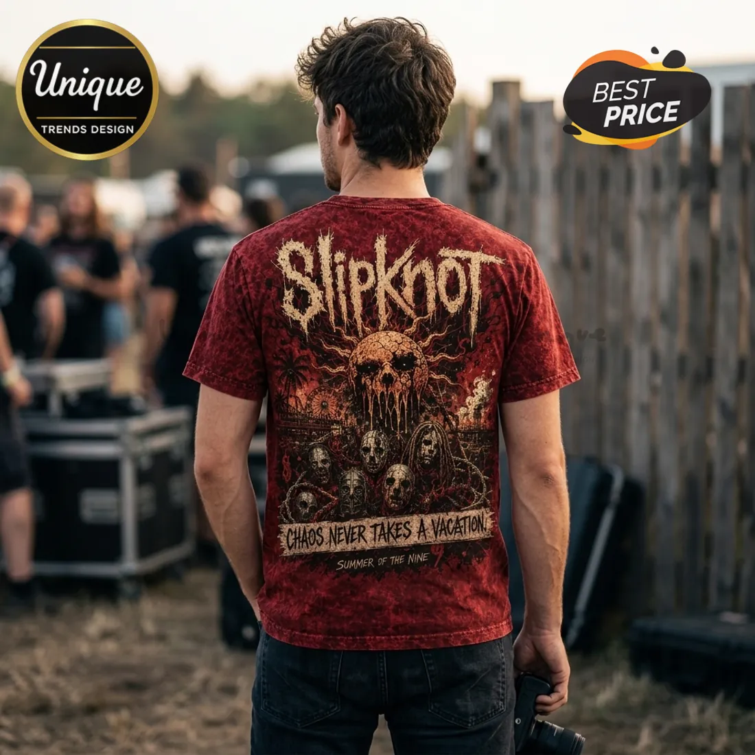 Slipknot Chaos Never Takes A Vacation Tie Dye T-Shirt Slipknot Chaos Never Takes A Vacation Tie Dye T-Shirt