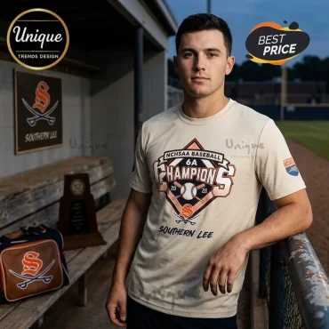 Southern Lee Cavaliers NCHSAA 6A Baseball Champions Collectible Graphic T-Shirt