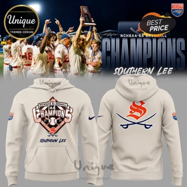 Southern Lee NCHSAA 6A Baseball Champions 2026 Collectible Graphic Hoodie