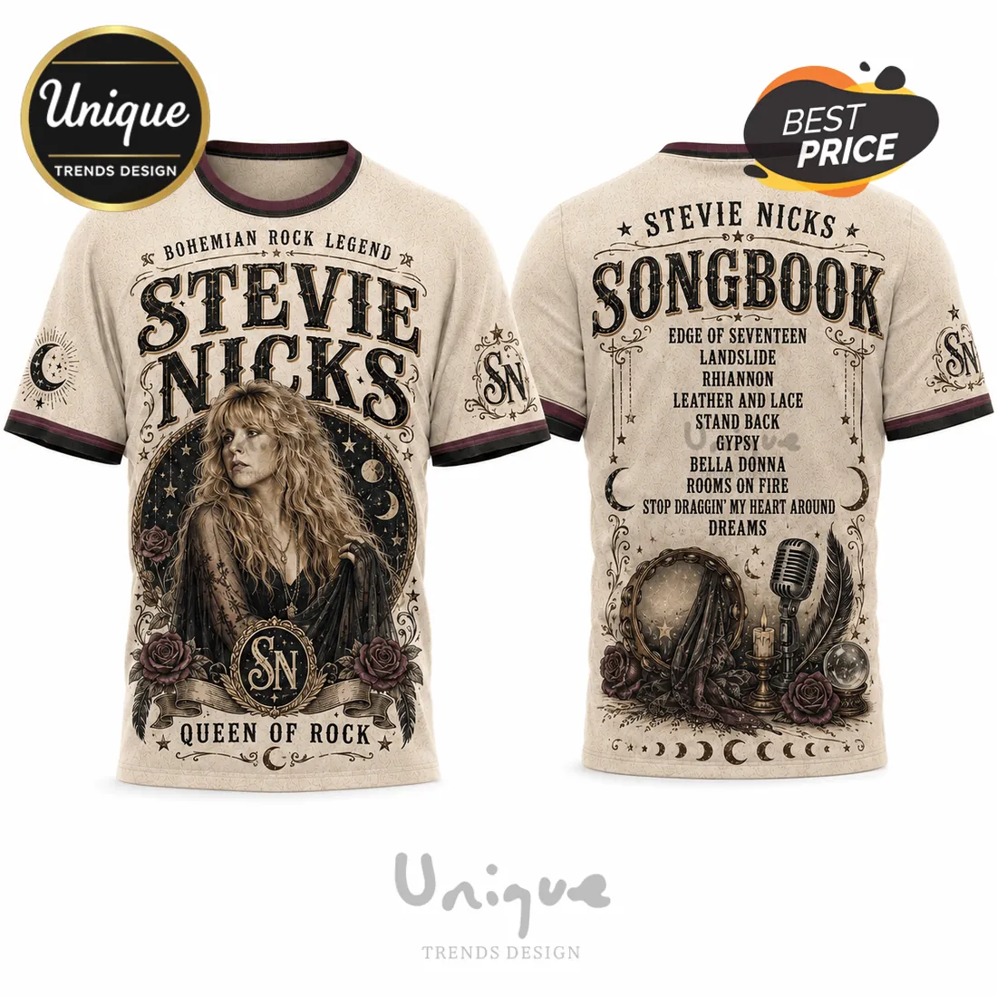 Stevie Nicks Queen of Rock and Roll Classic Tour 2026 T-Shirt Stevie Nicks Queen of Rock and Roll Classic Tour 2026 T-Shirt