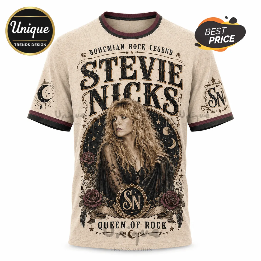 Stevie Nicks Queen of Rock and Roll Classic Tour 2026 T-Shirt Stevie Nicks Queen of Rock and Roll Classic Tour 2026 T-Shirt