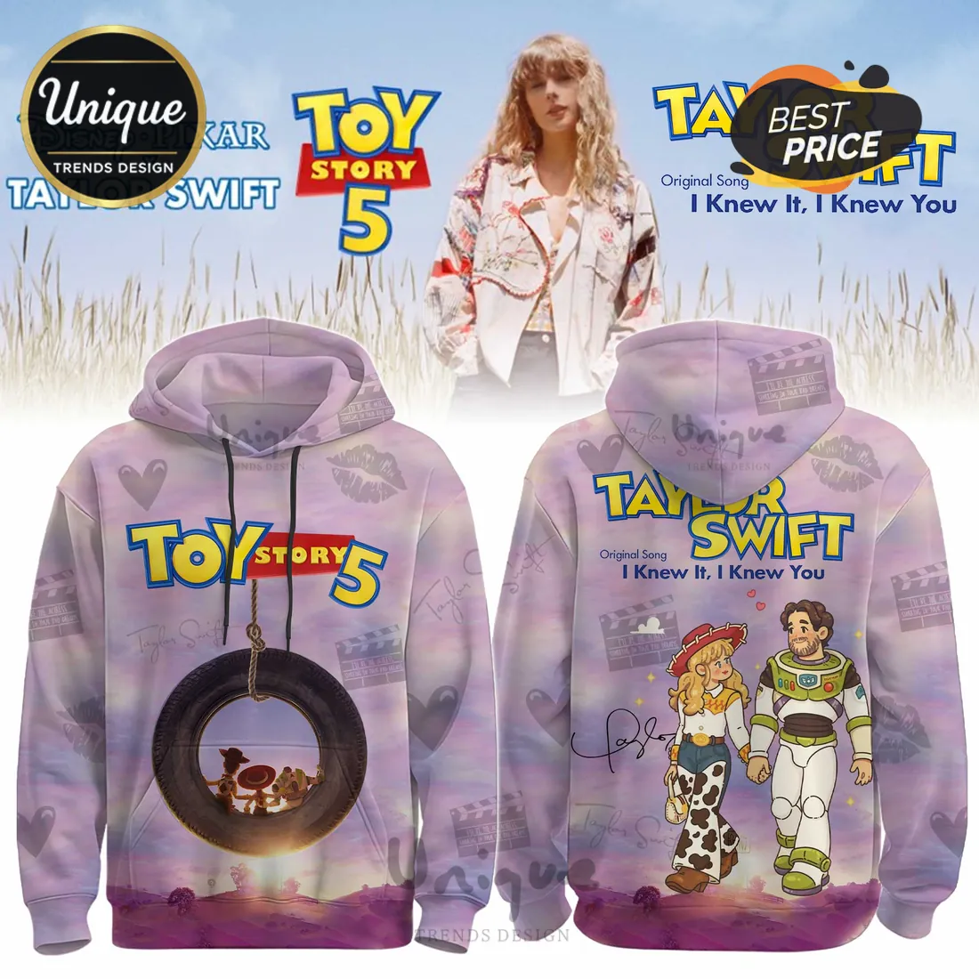Taylor Swift Xx Toy Story 5 New Song Limited Edition Hoodie Taylor Swift Xx Toy Story 5 New Song Limited Edition Hoodie