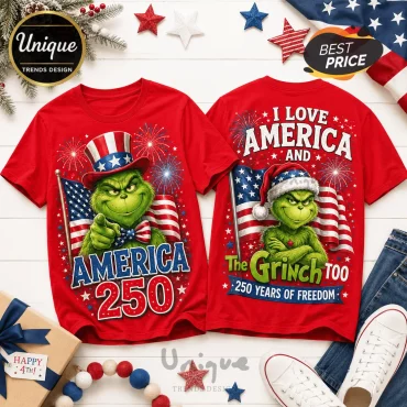 The Grinch x America 250 Years of Freedom Graphic T-Shirt