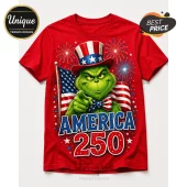 The Grinch x America 250 Years of Freedom Graphic T-Shirt