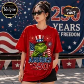 The Grinch x America 250 Years of Freedom Graphic T-Shirt