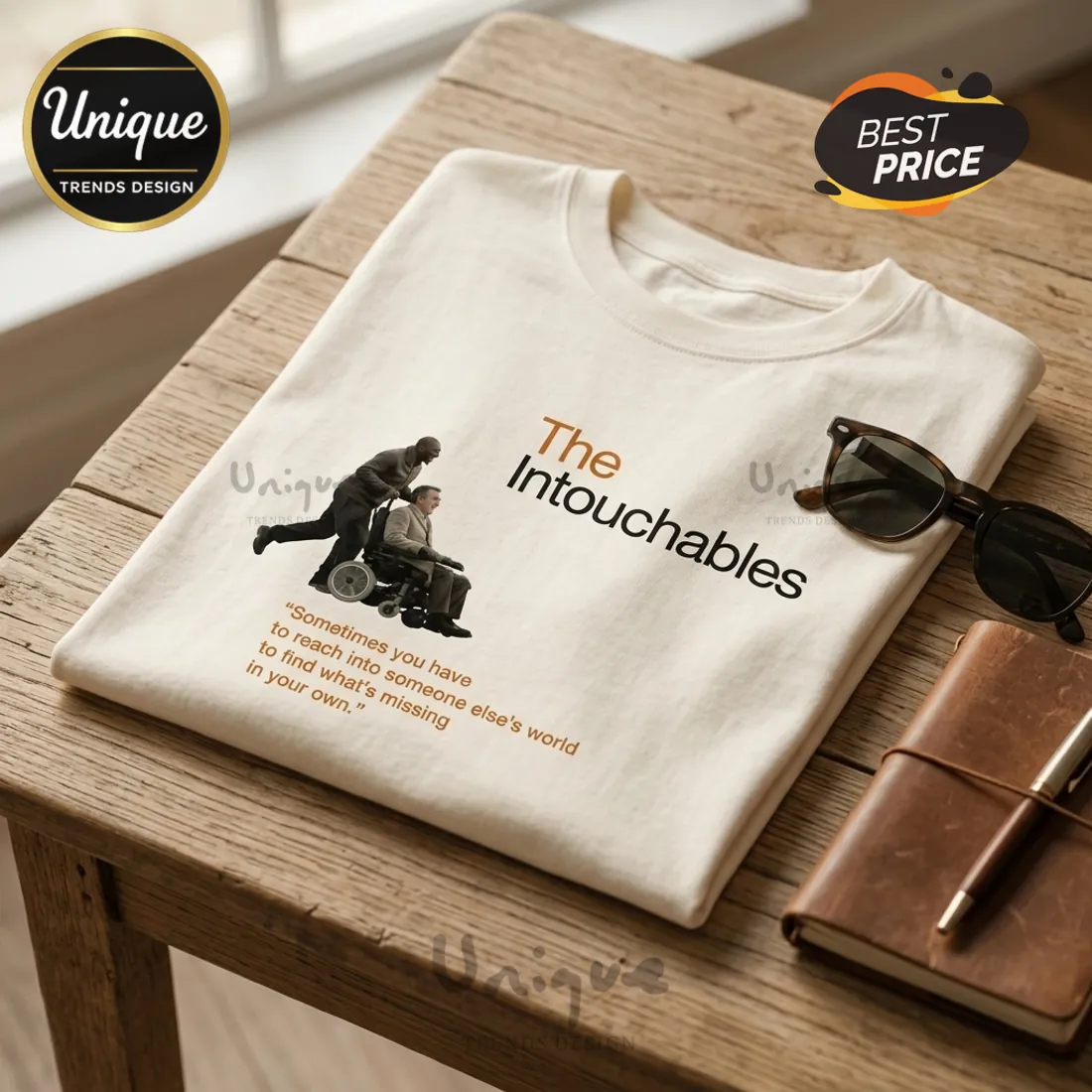 The Intouchables 2011 Film Premium Cotton T-Shirt The Intouchables 2011 Film Premium Cotton T-Shirt