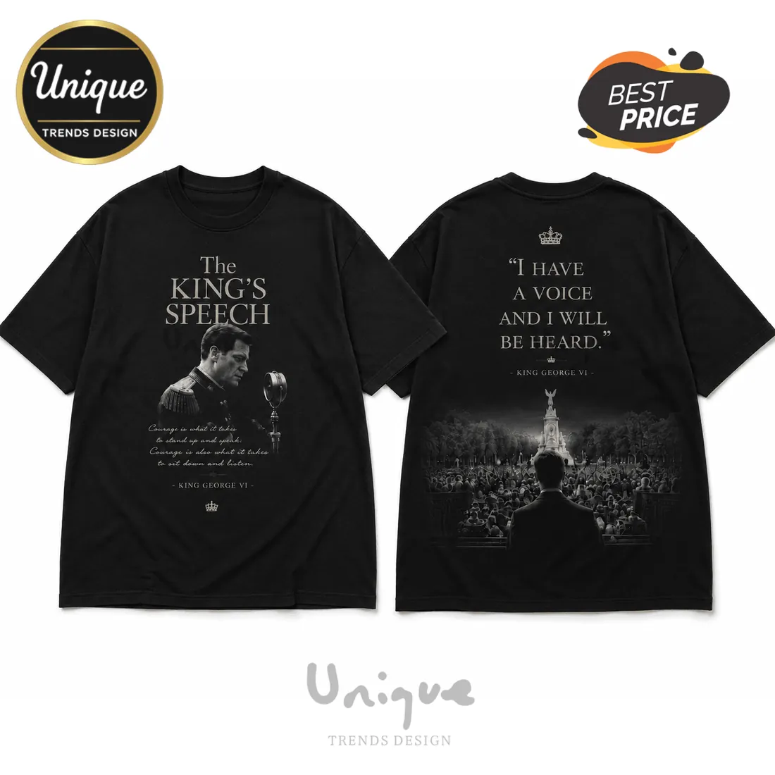 The King’s Speech Premium Cotton T-Shirt The King’s Speech Premium Cotton T-Shirt