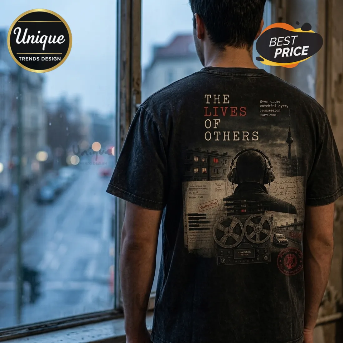 The Lives of Others Stasi Surveillance Theme T-Shirt The Lives of Others Stasi Surveillance Theme T-Shirt