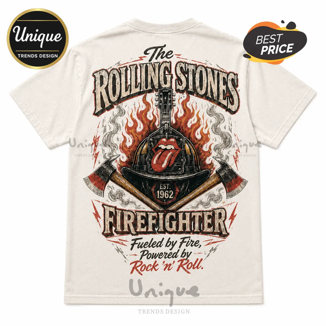 The Rolling Stones Firefighter Limited Edition T-Shirt The Rolling Stones Firefighter Limited Edition T-Shirt