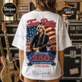 Tom Petty America 250 Years 1776-2026 Anniversary T-Shirt