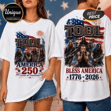 Tool Band American Flag 250 Years of Freedom 1776-2026 Anniversary T-Shirt