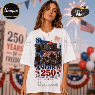 Tool Band American Flag 250 Years of Freedom 1776-2026 Anniversary T-Shirt