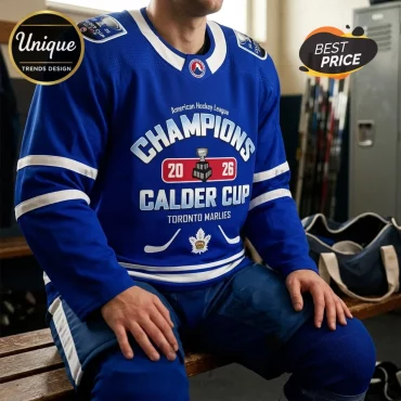 Toronto Marlies AHL 2026 Calder Cup Champions Royal Blue Hockey Jersey