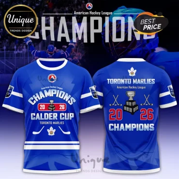 Toronto Marlies American Hockey League 2026 Champions Royal Blue Shirt