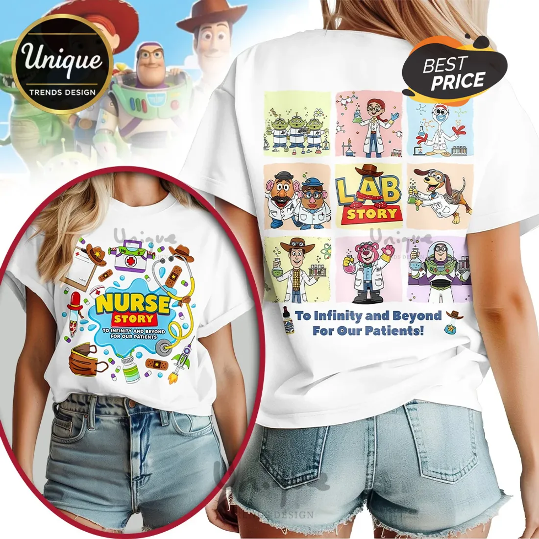Toy Story Lab Tech To Infinity And Beyond For Our Patients T-Shirt Toy Story Lab Tech To Infinity And Beyond For Our Patients T-Shirt