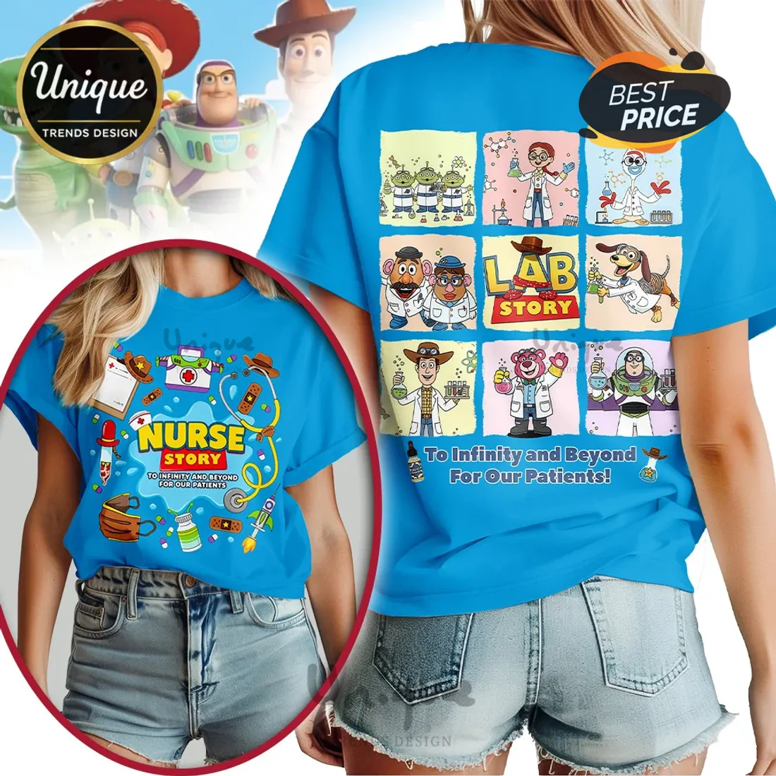 Toy Story Lab Tech To Infinity And Beyond For Our Patients T-Shirt Toy Story Lab Tech To Infinity And Beyond For Our Patients T-Shirt
