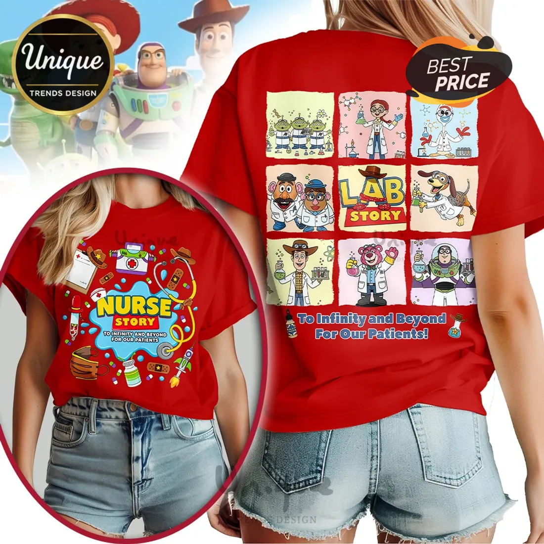 Toy Story Lab Tech To Infinity And Beyond For Our Patients T-Shirt Toy Story Lab Tech To Infinity And Beyond For Our Patients T-Shirt
