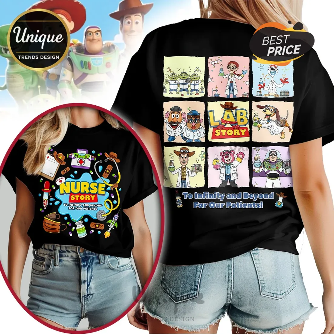Toy Story Lab Tech To Infinity And Beyond For Our Patients T-Shirt Toy Story Lab Tech To Infinity And Beyond For Our Patients T-Shirt