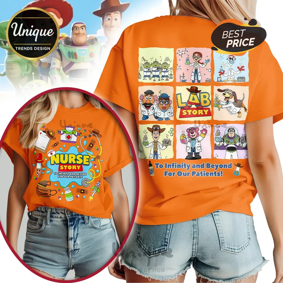 Toy Story Lab Tech To Infinity And Beyond For Our Patients T-Shirt Toy Story Lab Tech To Infinity And Beyond For Our Patients T-Shirt