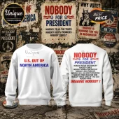 Wavy Gravy 1976 Nobody for President Tribute Gift for Men Graphic T-Shirt