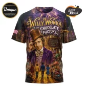 Willy Wonka x USA 250th Anniversary Patriotic Collectible Graphic T-Shirt