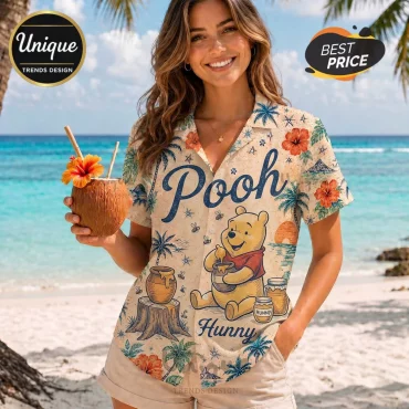 Winnie the Pooh Summer Tropical Hawaiian Shirt