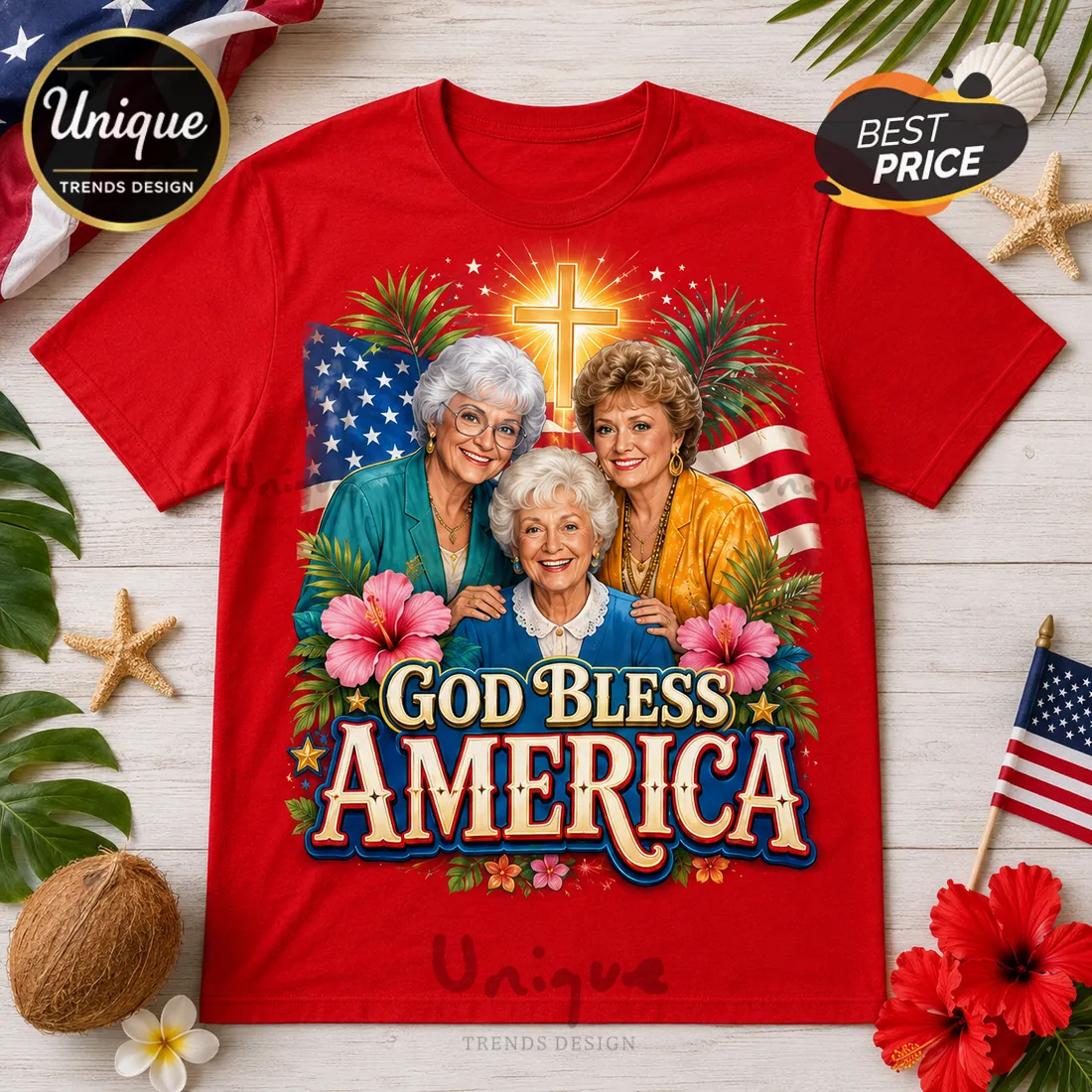 Wizard of Oz One Nation Under God Red T-Shirt Wizard of Oz One Nation Under God Red T-Shirt