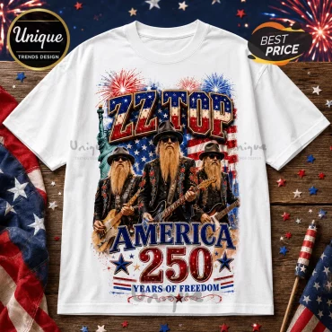ZZ Top America 250 Celebration 1776-2026 Independence Day Shirt