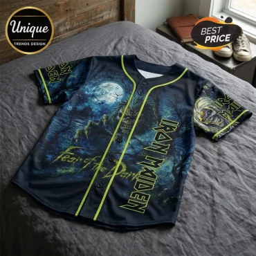 2026 Iron Maiden Fear of the Dark Baseball Jersey