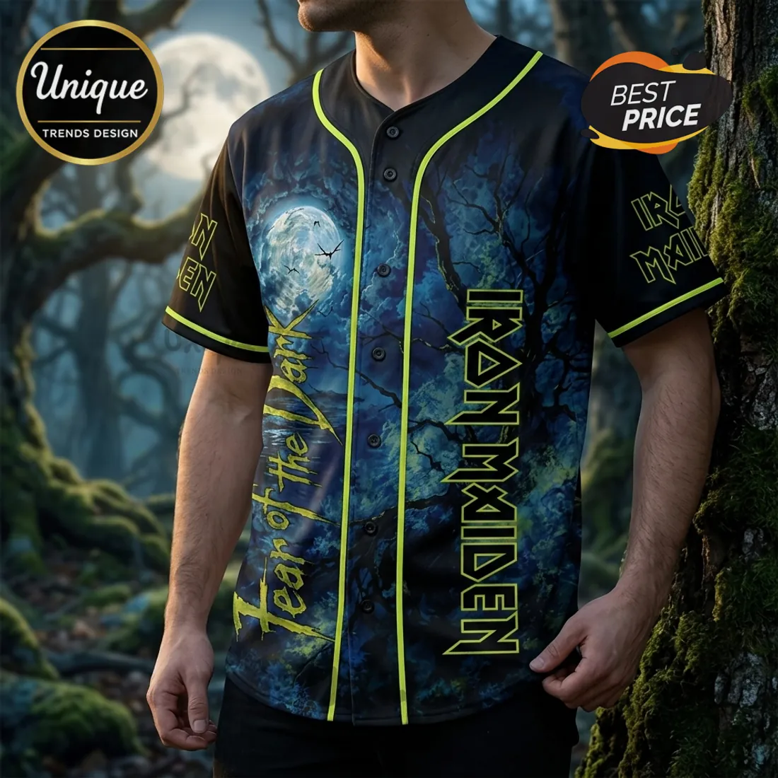 2026 Iron Maiden Fear of the Dark Baseball Jersey 2026 Iron Maiden Fear of the Dark Baseball Jersey