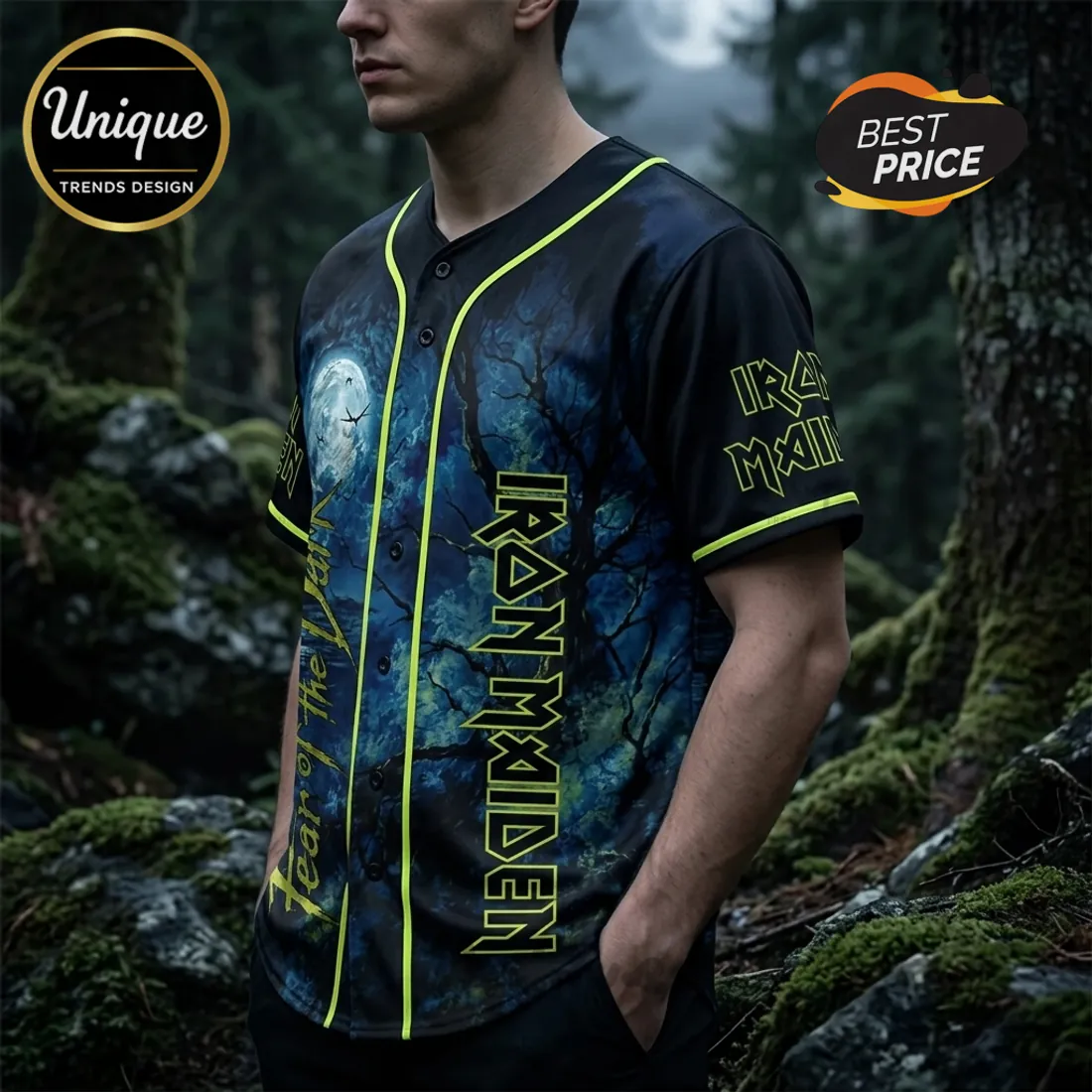 2026 Iron Maiden Fear of the Dark Baseball Jersey 2026 Iron Maiden Fear of the Dark Baseball Jersey