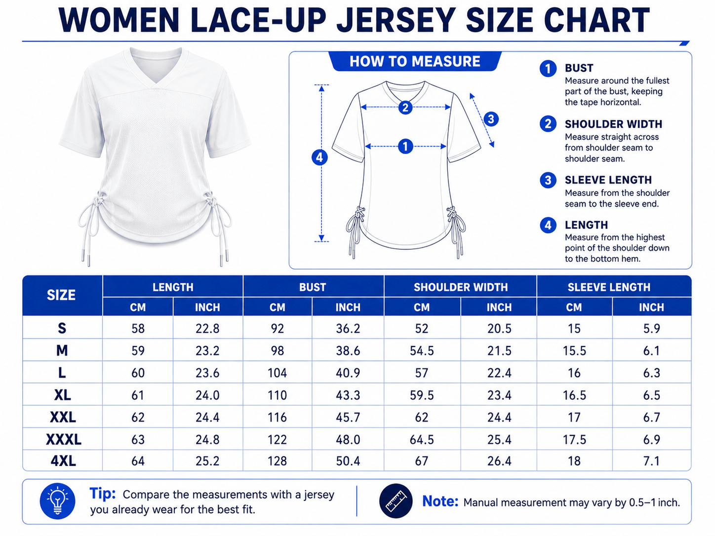  Size Chart Table - UniqueTrendsDesign
