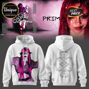Adela The Red Bottoms Tour White Hoodie