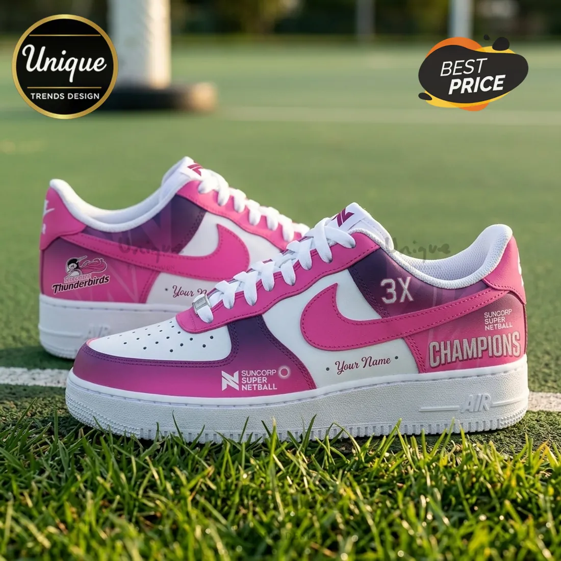 Adelaide Thunderbirds Nike Air Force 1 Champions Sneakers Adelaide Thunderbirds Nike Air Force 1 Champions Sneakers