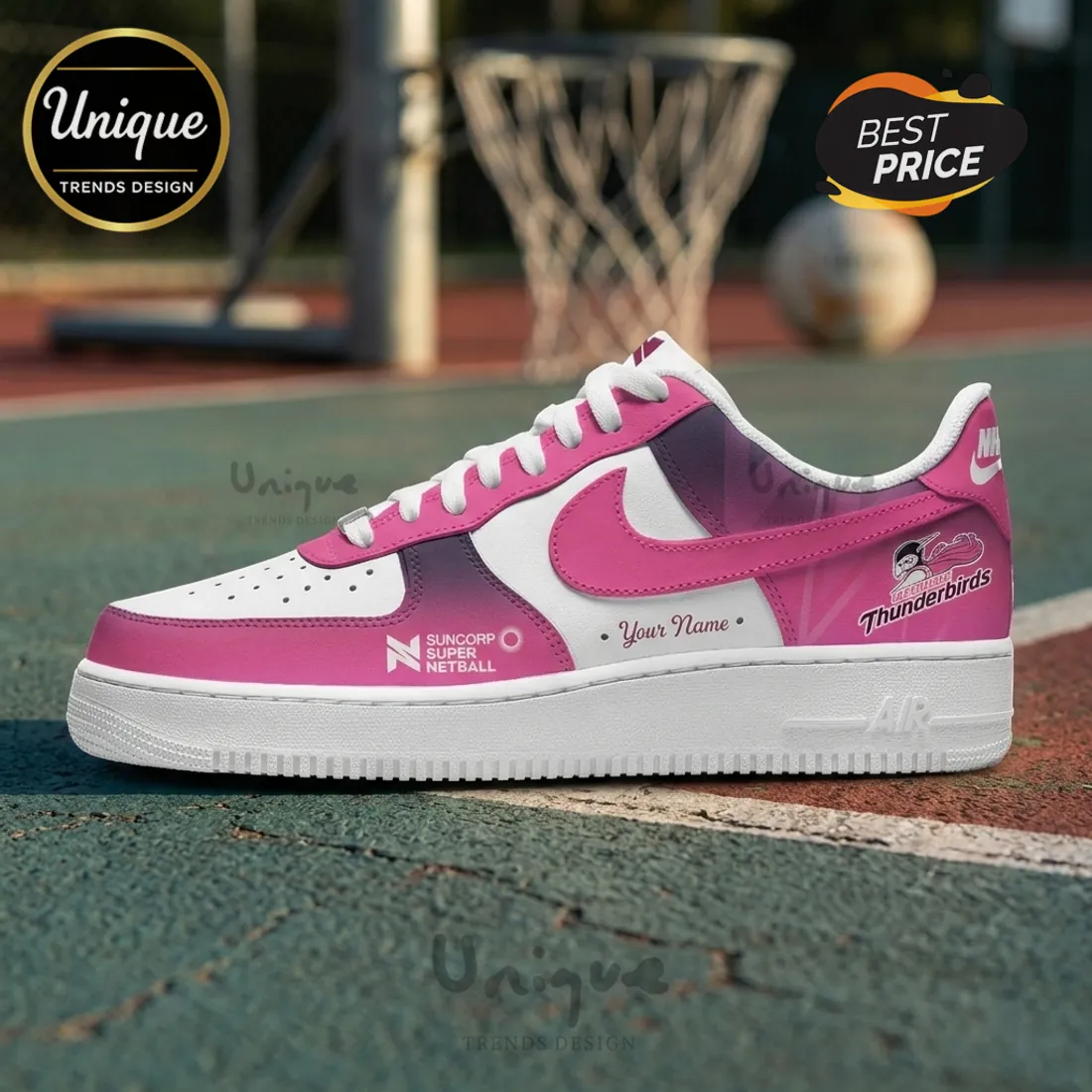 Adelaide Thunderbirds Nike Air Force 1 Champions Sneakers Adelaide Thunderbirds Nike Air Force 1 Champions Sneakers