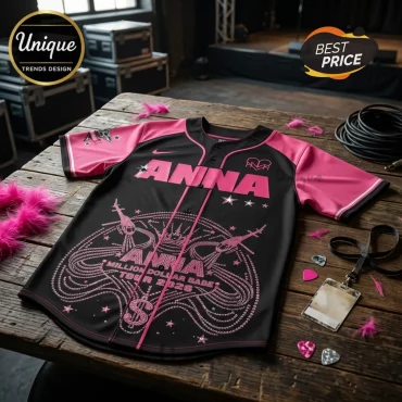 ANNA Million Dollar Babe Tour 2026 Tour Dates Baseball Jersey