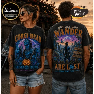 Avatar Corgi Dead Vintage Wash T-Shirt