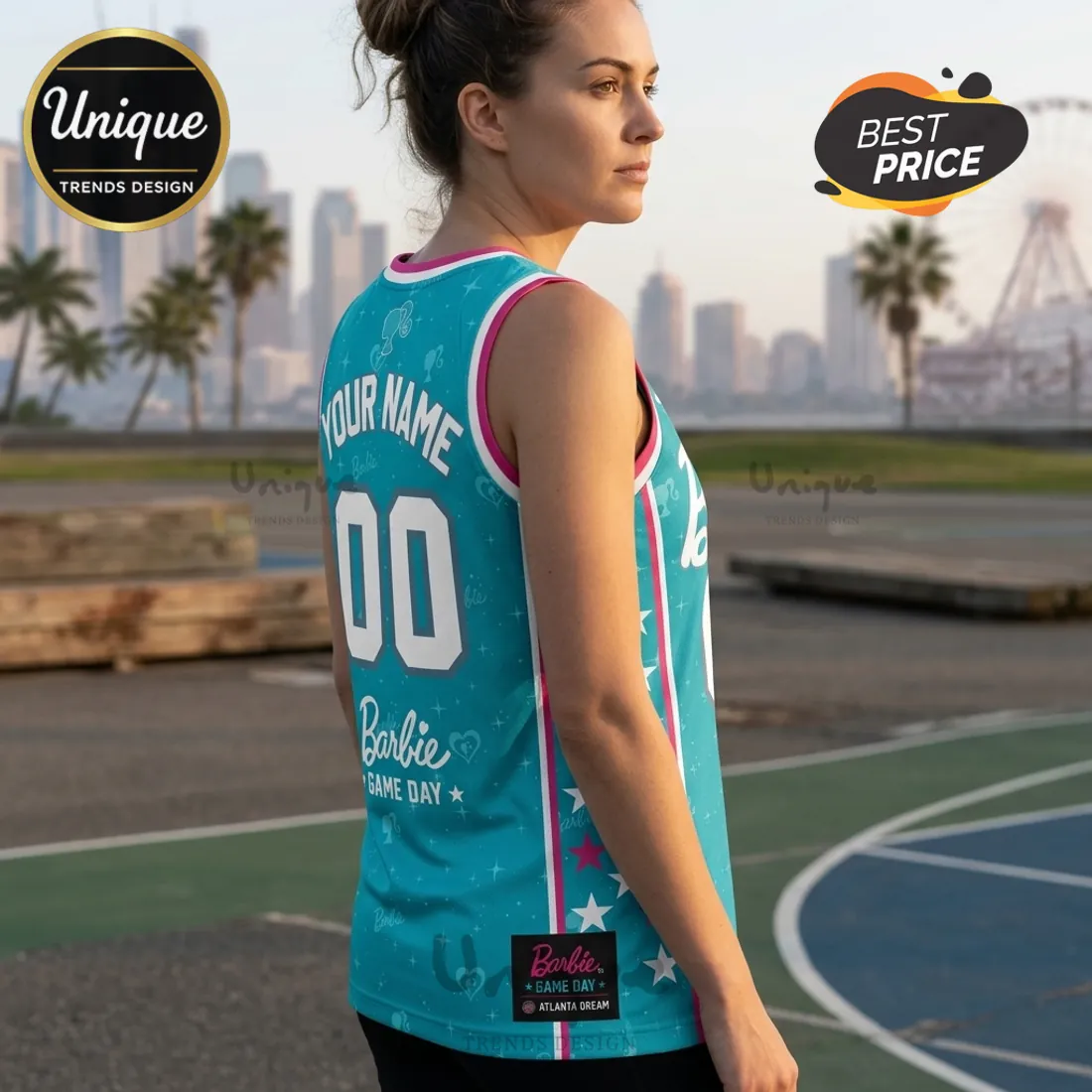 Barbie x Indiana Fever WNBA 2026 Blue Basketball Jersey Barbie x Indiana Fever WNBA 2026 Blue Basketball Jersey