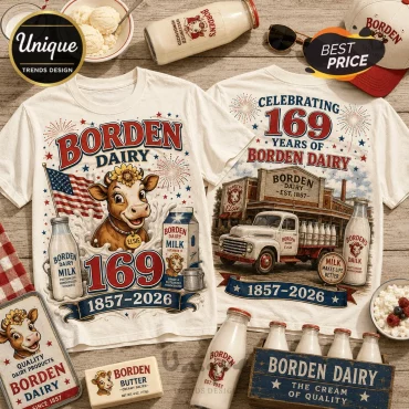 Borden Dairy 169th Anniversary Premium Cream T-Shirt