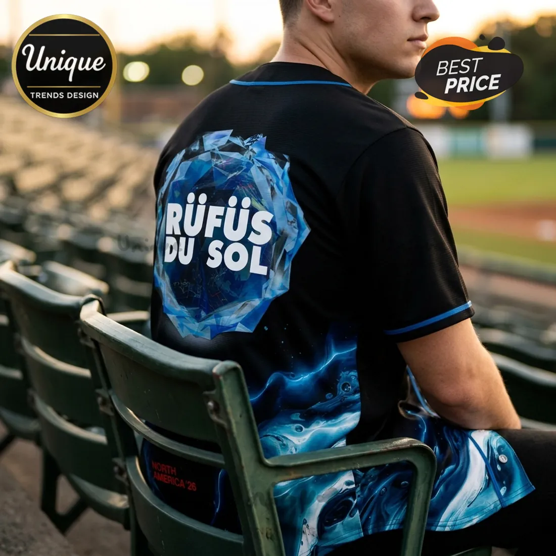 Boston Red Sox RÜFÜS DU SOL 2026 Tour Baseball Jersey Boston Red Sox RÜFÜS DU SOL 2026 Tour Baseball Jersey