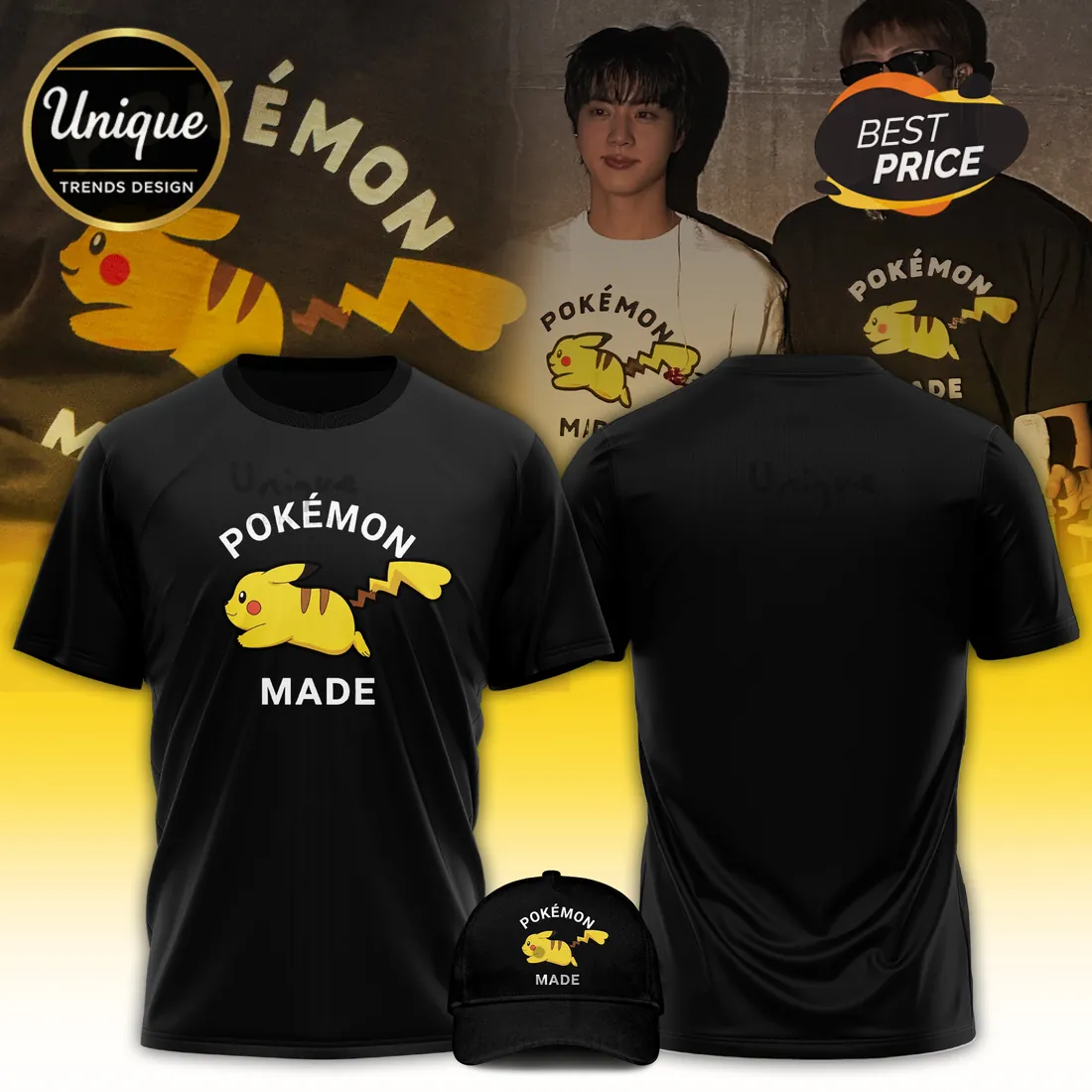 BTS x Pokémon Pikachu Limited Edition T-Shirt BTS x Pokémon Pikachu Limited Edition T-Shirt